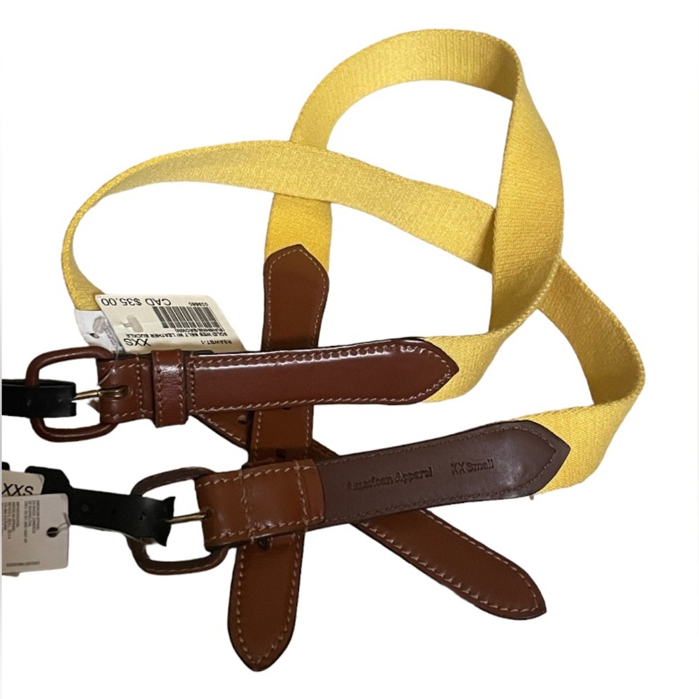 American Apparel Canvas & Leather Belt